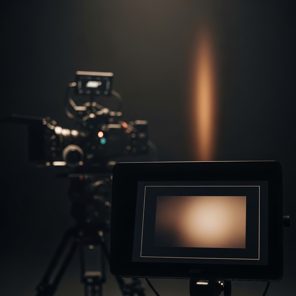 Storyboarddan sete, setten montaj timeline ekranına uzanan prodüksiyon yolculuğunu gösteren konsept görsel